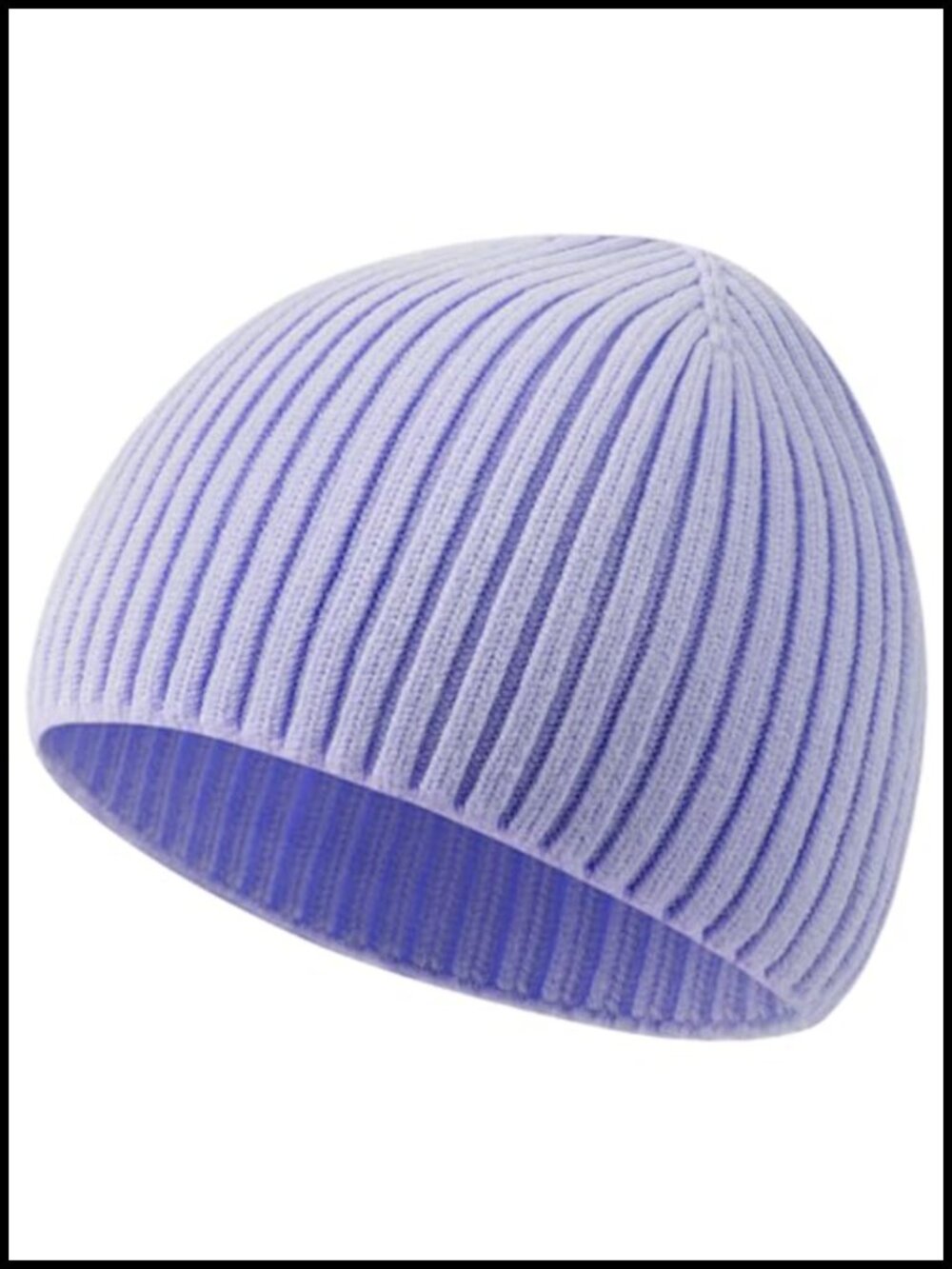 Merino Wool Fisherman Beanie Cuffless Knit Skull Cap Winter Hat Unisex